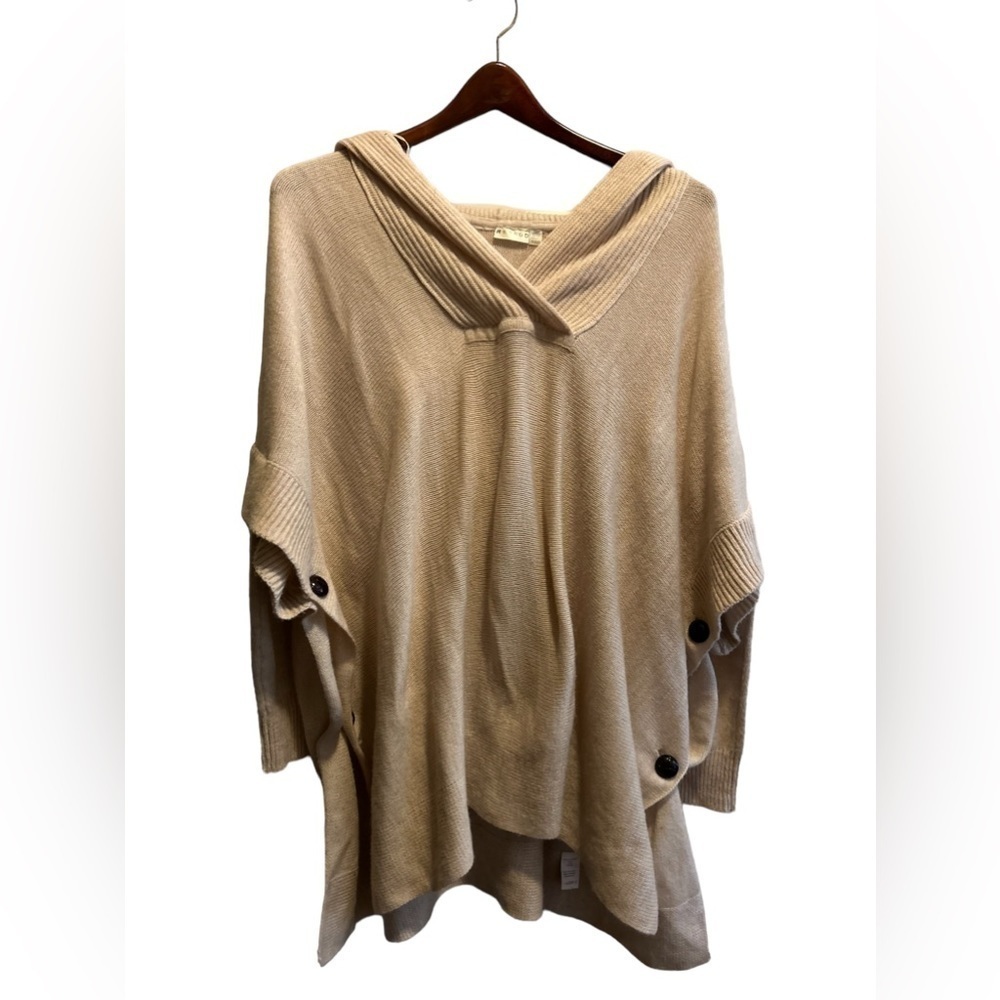 Retrod Side Button acrylic‎ Pullover hooded sweater